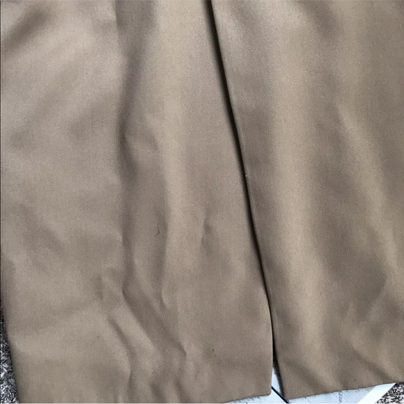 Vintage Polo Ralph Lauren Tan Trench Overcoat Wool - Picture 8 of 8